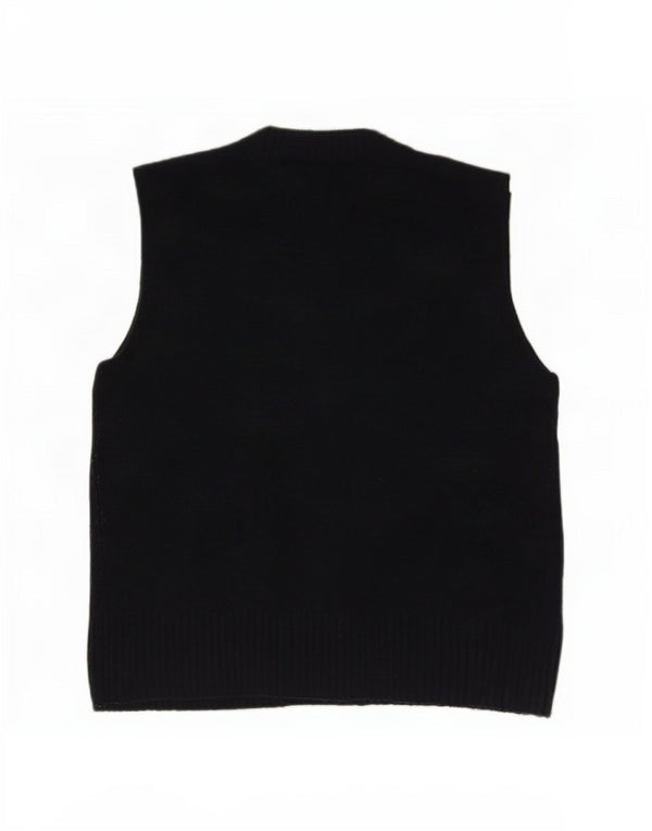 Женская майка Zara Vest UK 14, средний темно-синий акрил