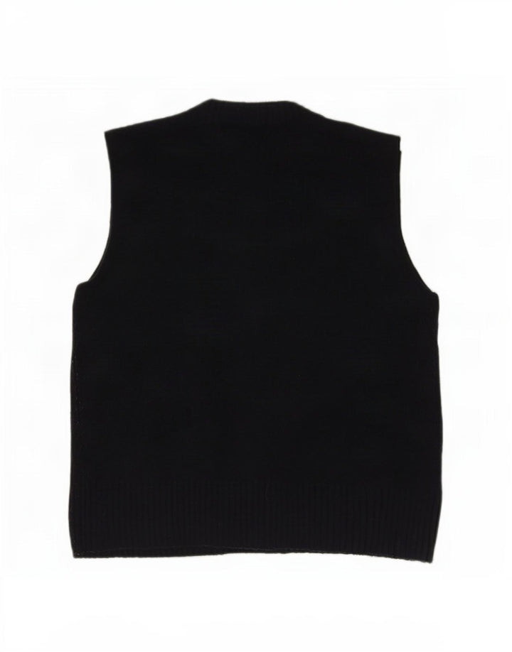 Женская майка Zara Vest UK 14, средний темно-синий акрил