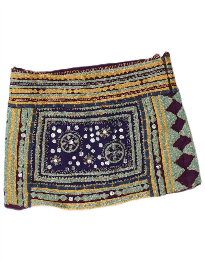 Женская мини-юбка Zara Medium W28, разноцветная с геометрическим узором