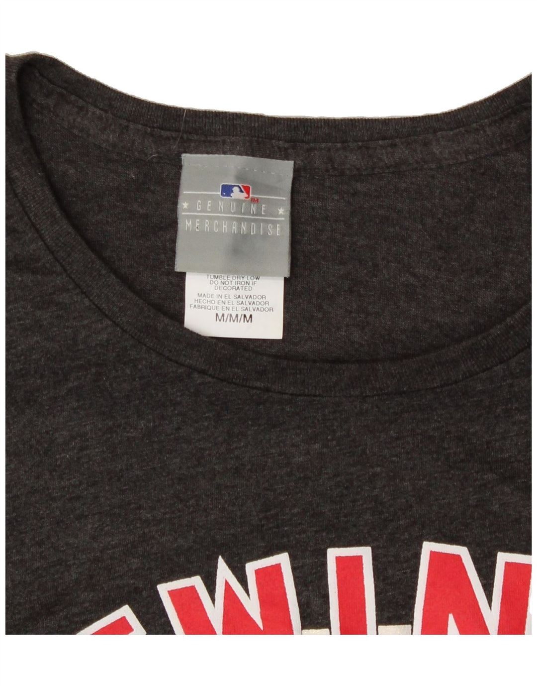 GENUINE MERCHANDISE Womens Graphic T-Shirt Top UK 12 Medium Grey Vintage Genuine Merchandise and Second-Hand Genuine Merchandise from Messina Hembry 