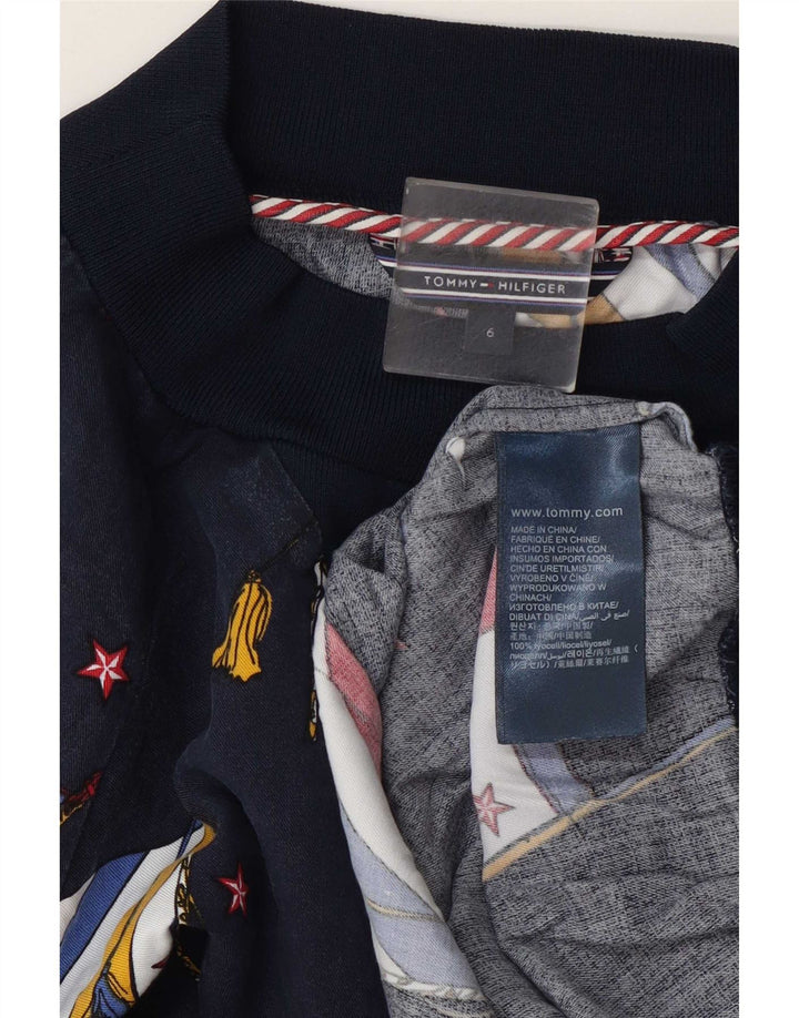 Tommy Hilfiger Женский свитер с рисунком US 6 Средний Темно-синий