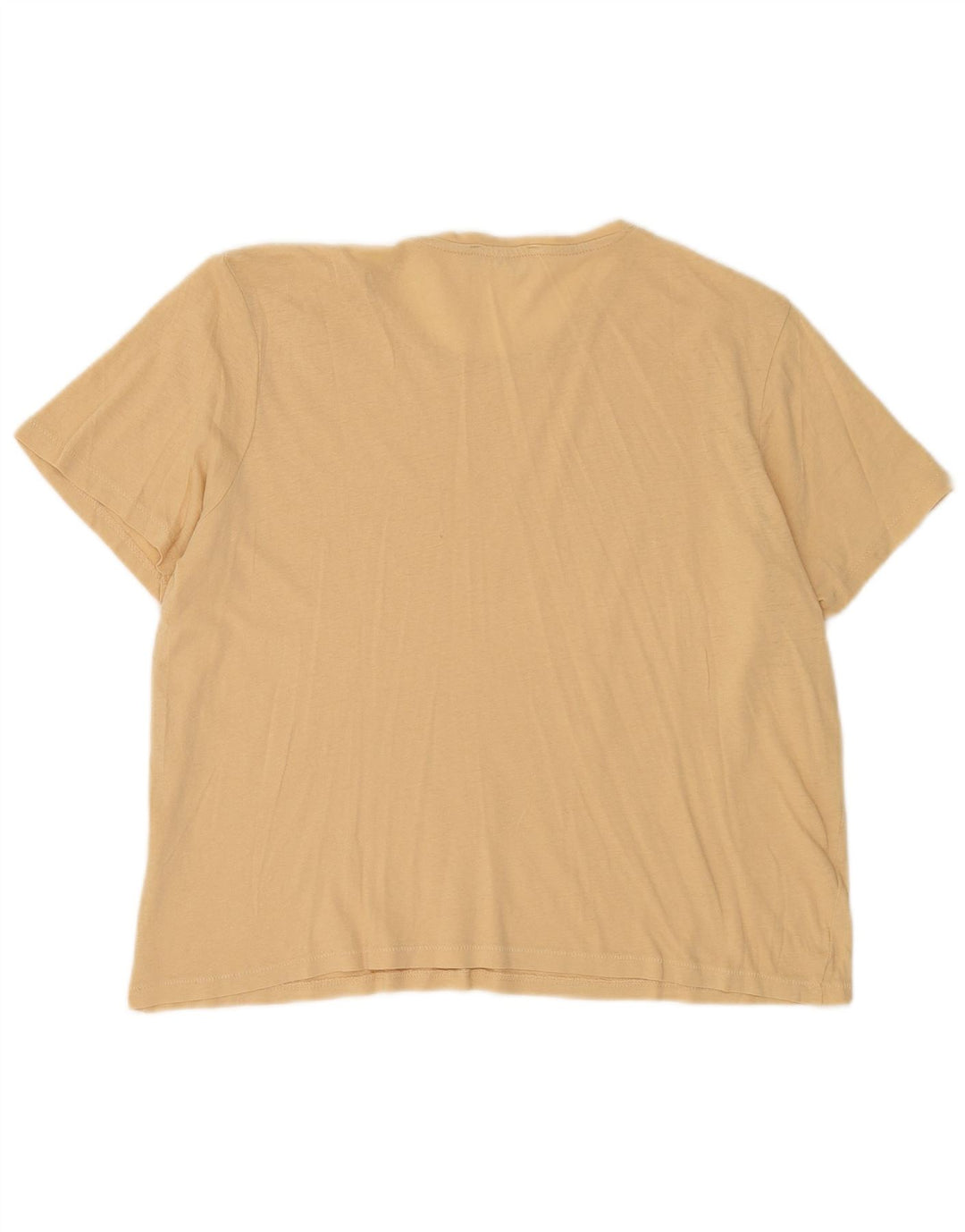 Женская футболка Zara Top UK 16, большая, бежевая