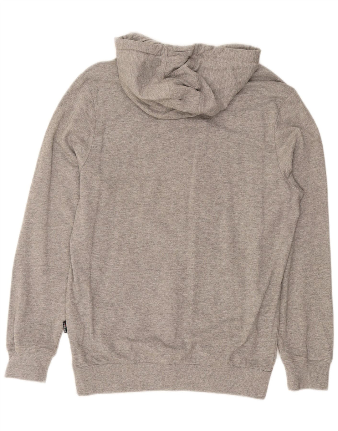 Мужской джемпер с капюшоном Diadora с рисунком, хлопковый, среднего серого цвета