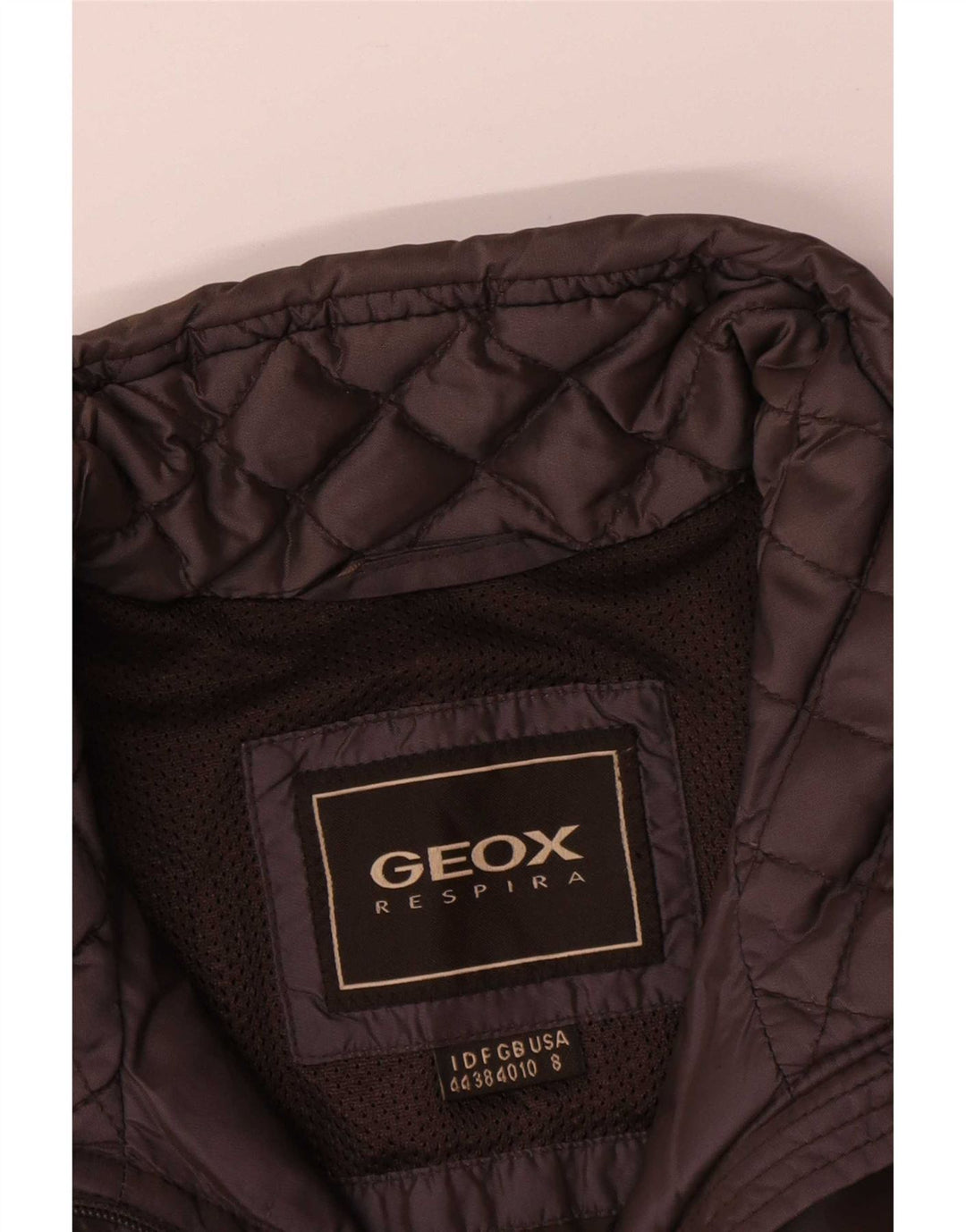 Geox Женская стеганая куртка оверсайз Respira UK 10, маленький коричневый полиамид