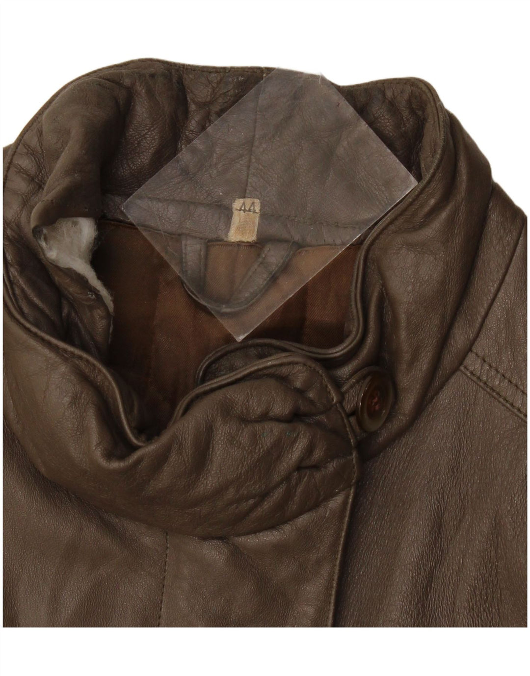 Винтажная женская кожаная куртка IT 44 Medium Grey