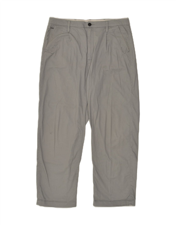 G-STAR Mens Relaxed Fit Straight Casual Trousers W30 L27 Grey Cotton | Vintage G-Star | Thrift | Second-Hand G-Star | Used Clothing | Messina Hembry 