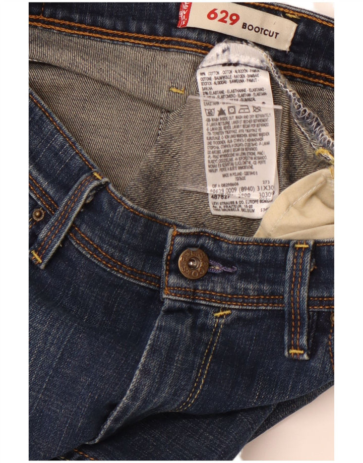 Женские джинсы LEVI'S 629 Bootcut W31 L30 Темно-синие, хлопок