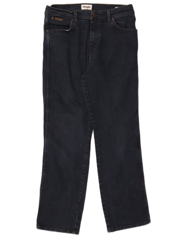 Мужские прямые джинсы Wrangler Texas W34 L32, темно-синий хлопок
