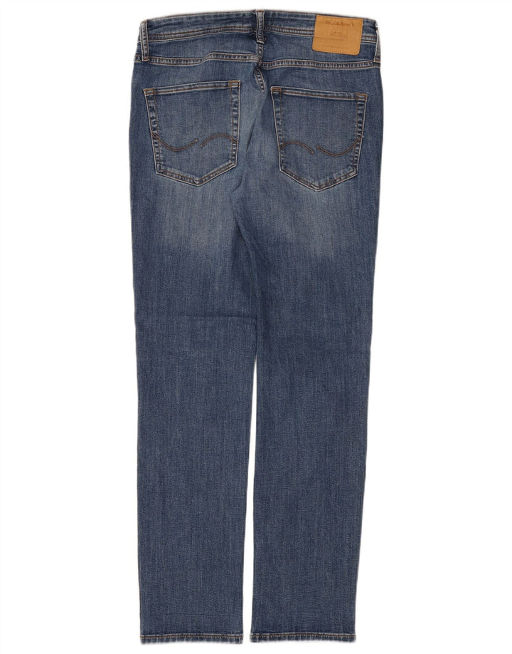Мужские прямые джинсы Jack & Jones W30 L32 синие, хлопок