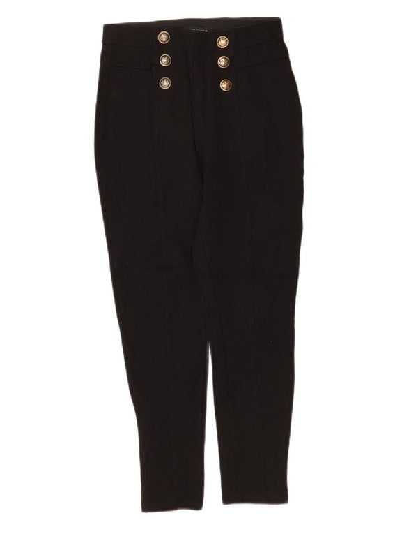 Женские узкие укороченные брюки Zara Medium W28 L25, черные