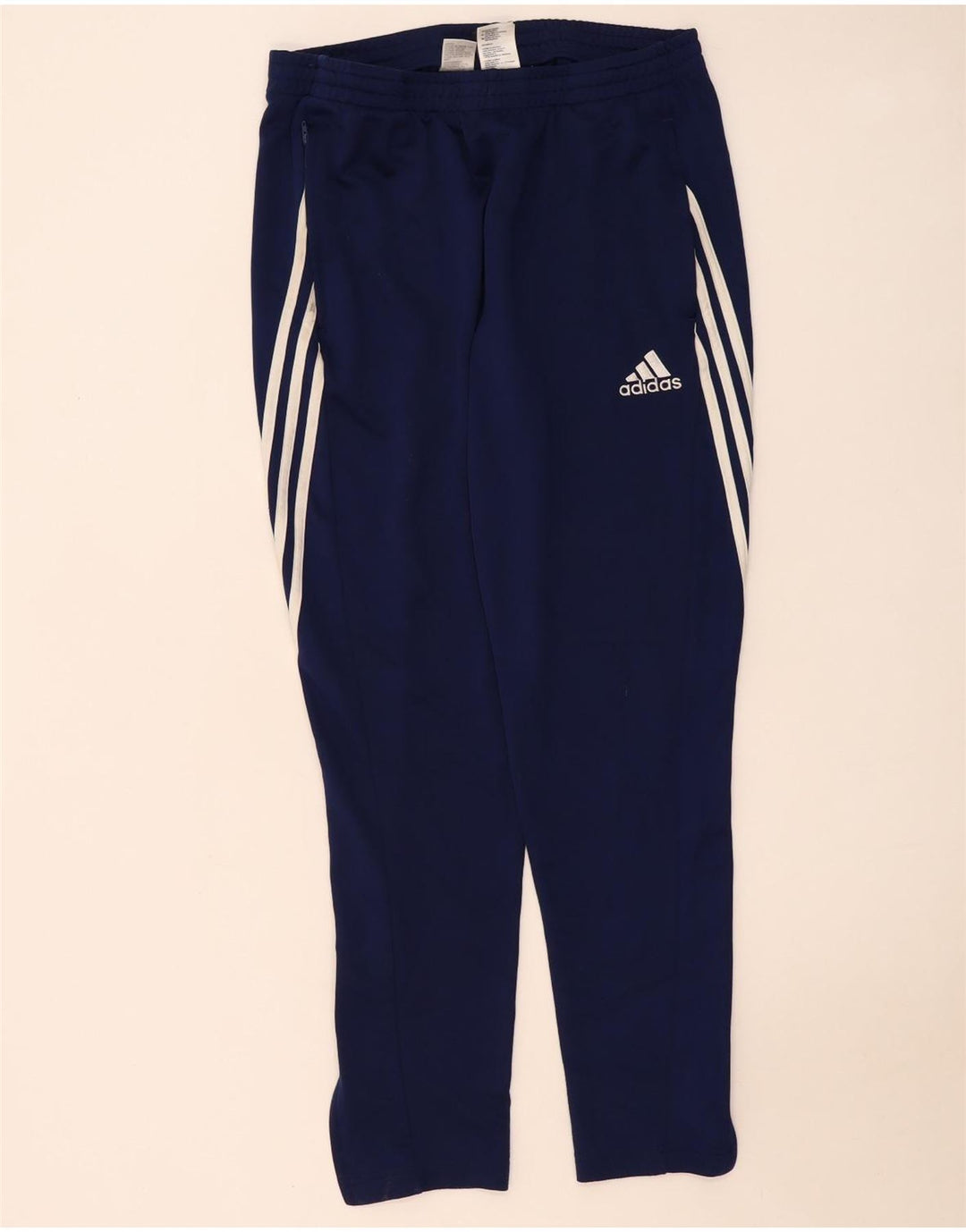 Мужские спортивные брюки Adidas Climalite, большие темно-синие брюки из полиэстера