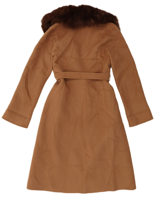 Винтажное женское пальто UK 6 XS Коричневое