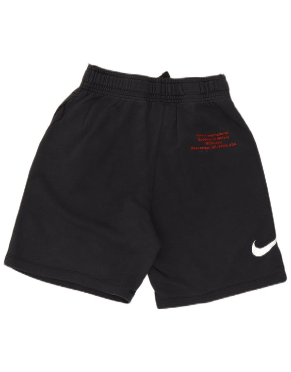 Спортивные шорты Nike с логотипом Swoosh для мальчиков, 12–13 лет, темно-синие, хлопковые, большие размеры