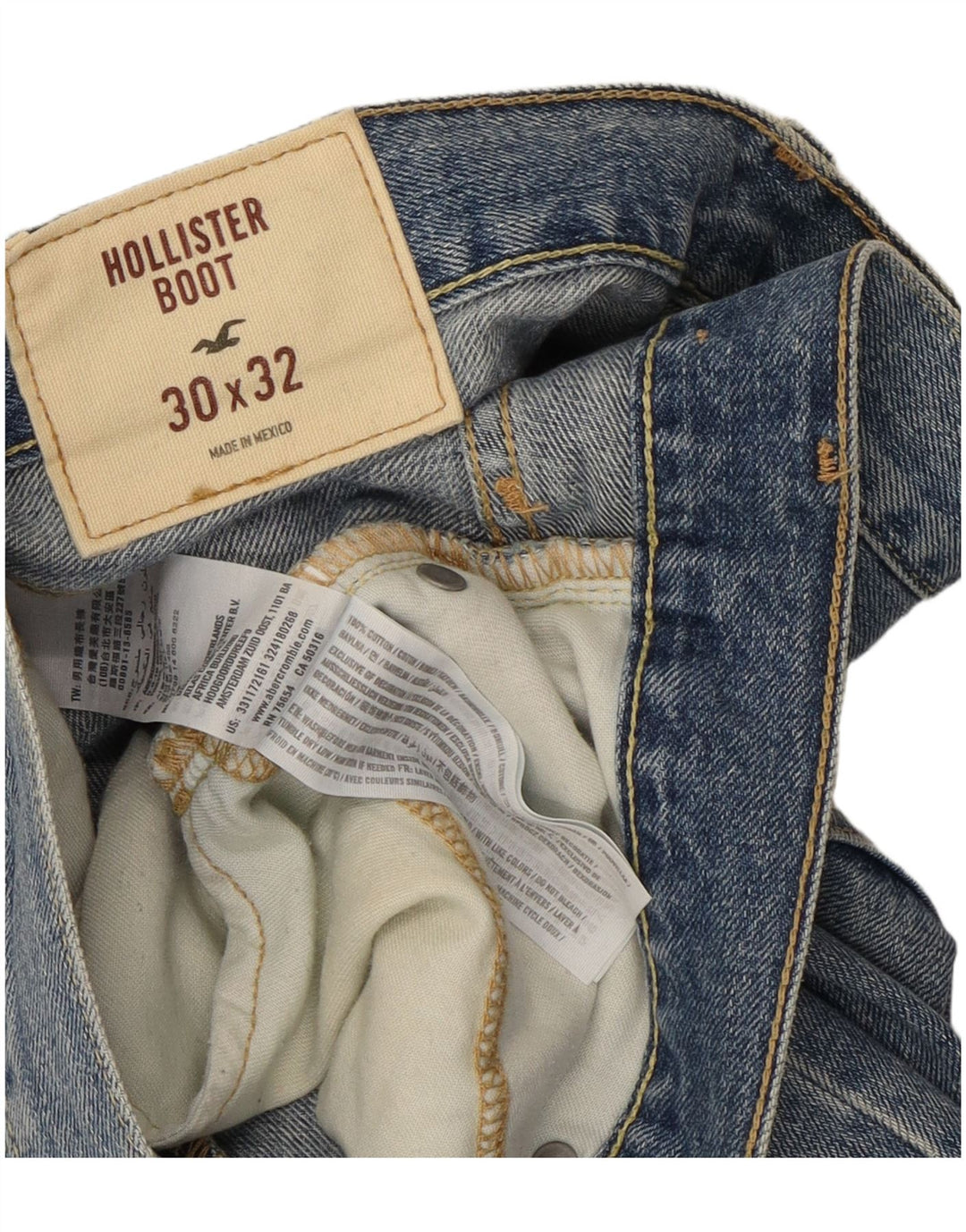 Женские джинсы Hollister Bootcut W30 L32 Синие, хлопок