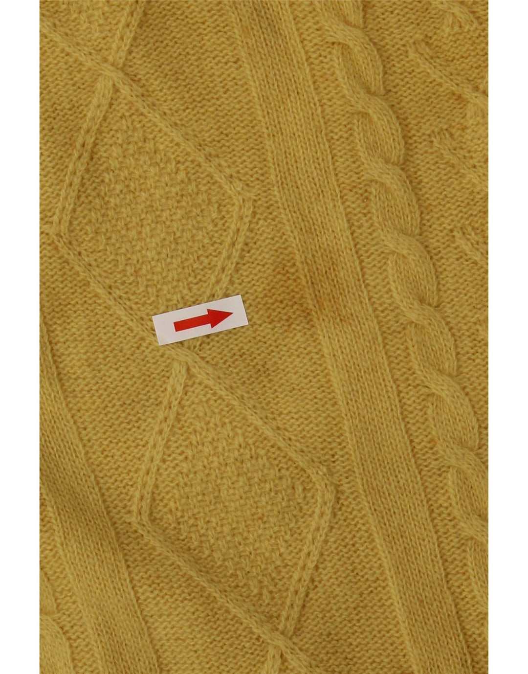 Женский джемпер с высоким воротником BENETTON UK 10, маленький желтый