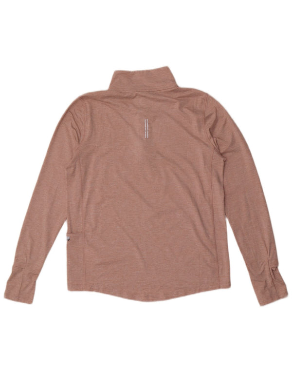Женский спортивный костюм-пуловер Nike Dri Fit UK 10, маленький розовый в крапинку