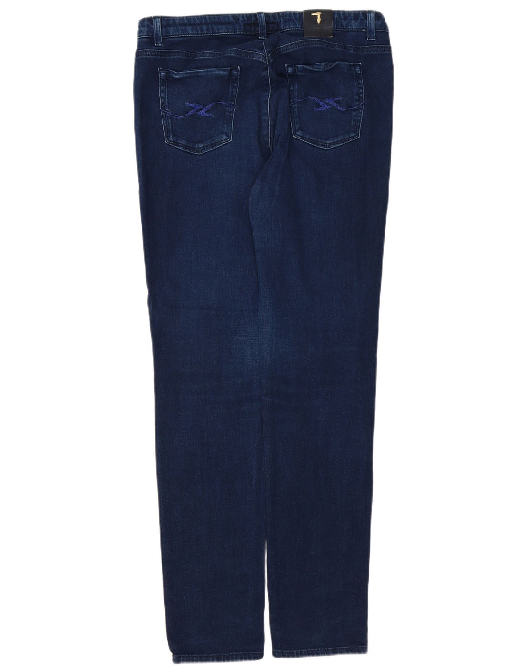 TRUSSARDI Женские узкие джинсы IT 49 XL W35 L32 Темно-синий полиэстер