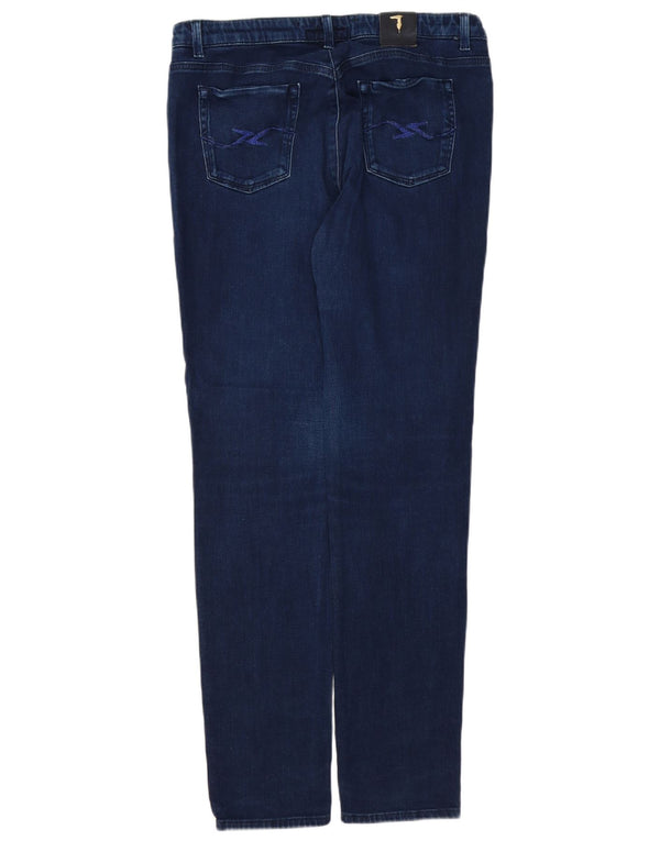 TRUSSARDI Женские узкие джинсы IT 49 XL W35 L32 Темно-синий полиэстер