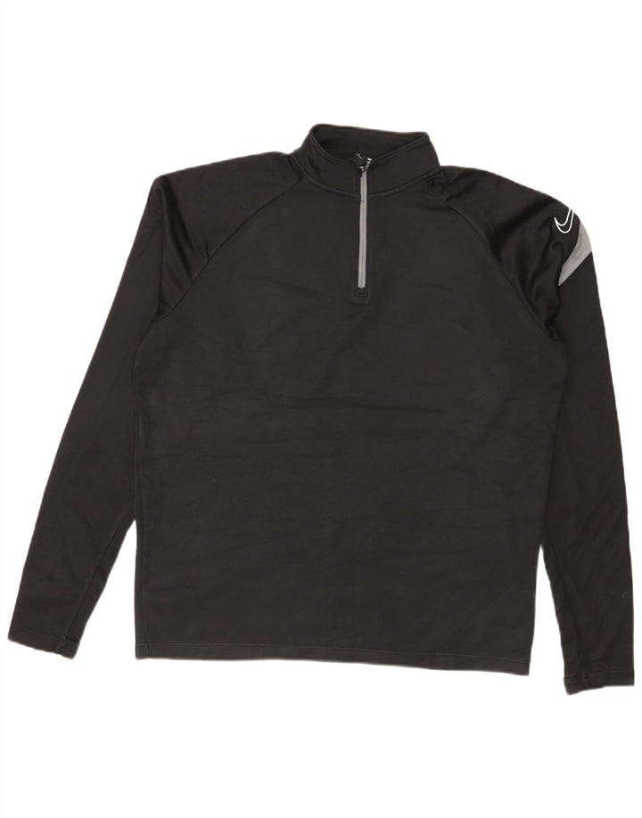 Мужской джемпер с рисунком Nike Dri Fit, средний черный, цветной блок