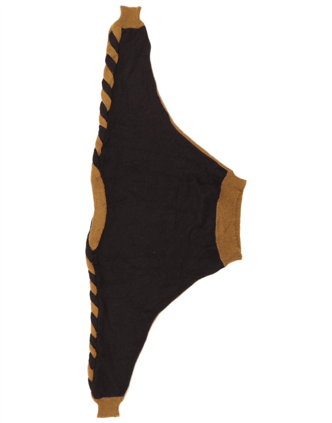 ВИНТАЖНЫЙ женский джемпер с вырезом «лодочкой», Великобритания 14, средний черный, цветные блоки