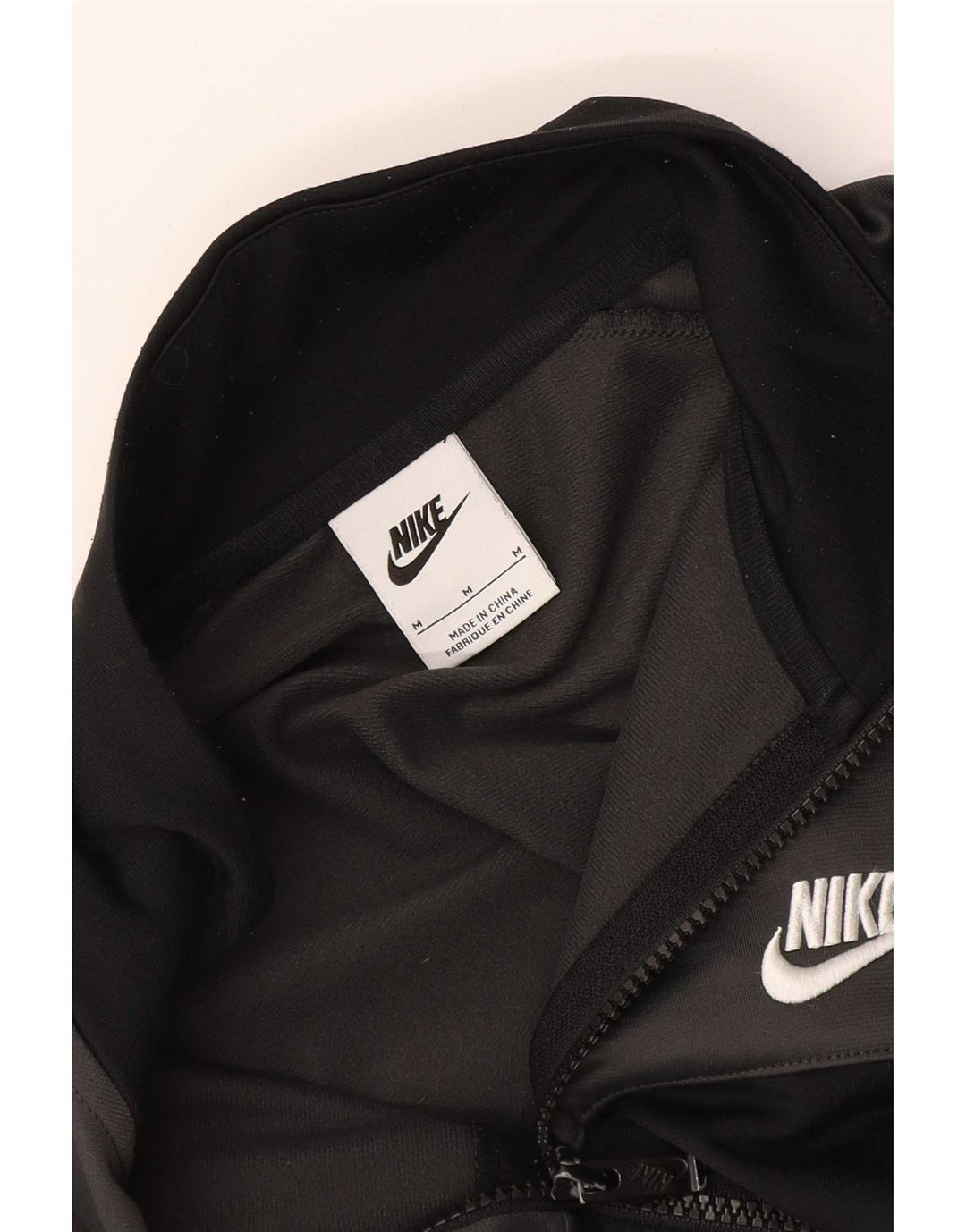 Мужская спортивная куртка Nike среднего размера, черная с цветными блоками