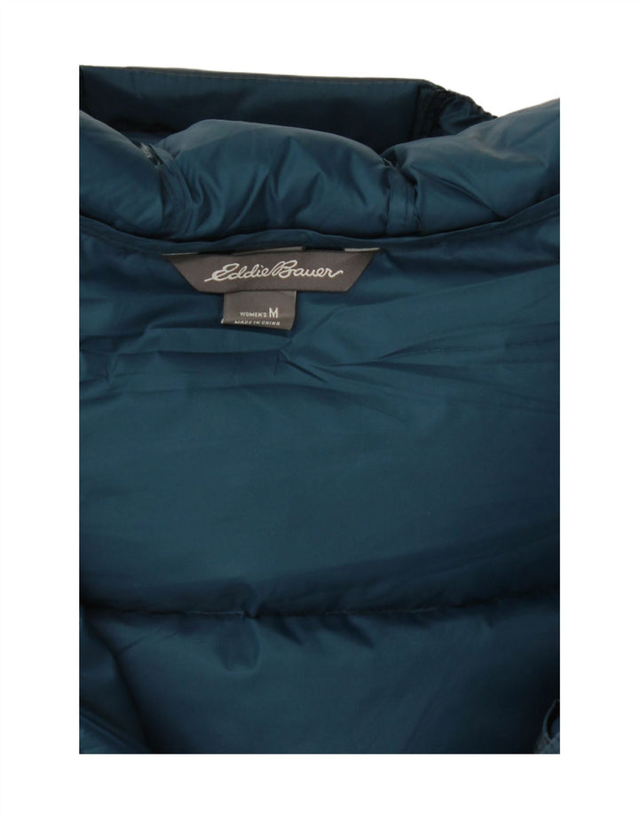 EDDIE BAUER Womens Hooded Padded Coat UK 14 Medium Navy Blue Nylon Vintage Eddie Bauer and Second-Hand Eddie Bauer from Messina Hembry 