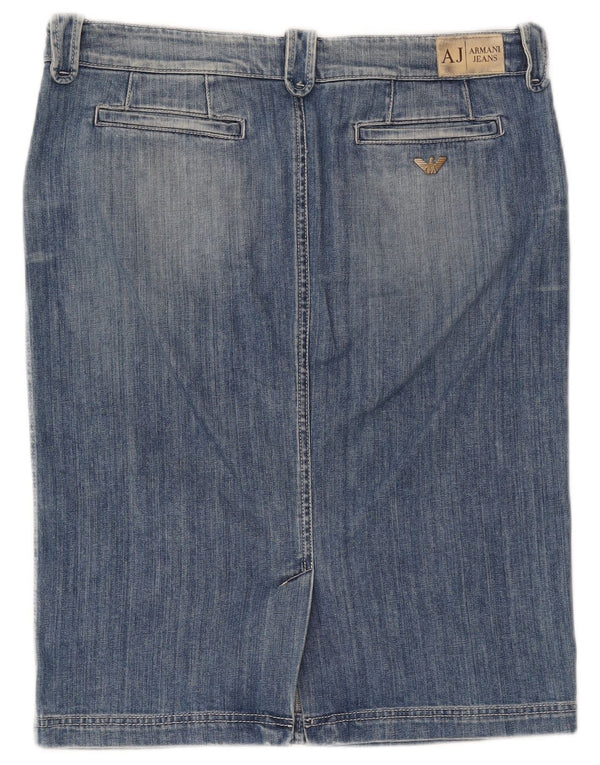 Женская джинсовая юбка Armani UK 16, большая W34, синяя, хлопок