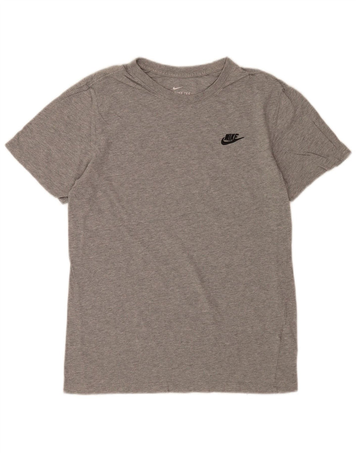 Мужская футболка Nike, маленький серый хлопок с крапинками