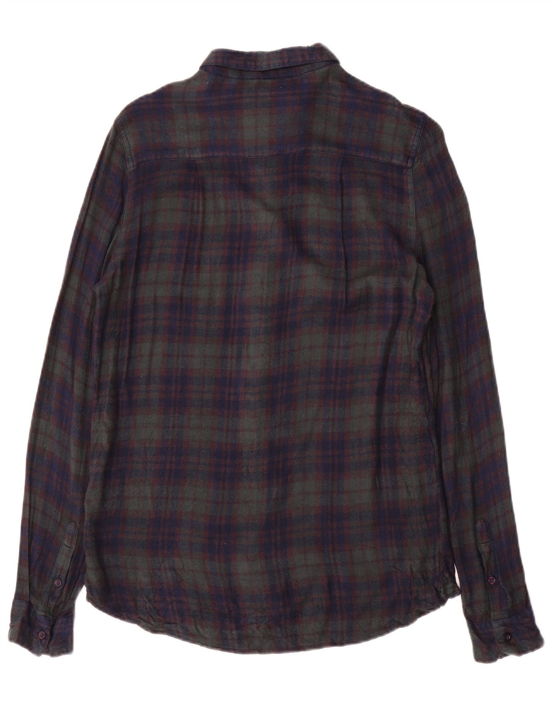 Женская фланелевая рубашка Superdry UK 6 XS Темно-синяя клетка