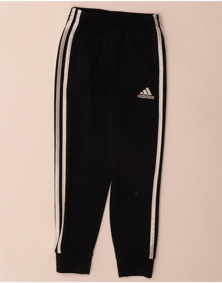 Спортивный костюм Adidas для мальчиков, брюки для бега, 5-6 лет, черный полиэстер