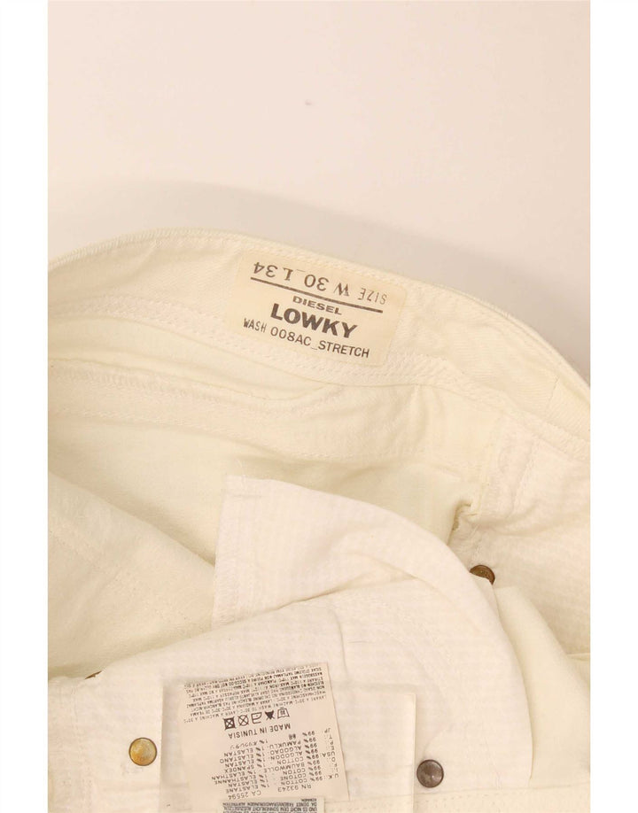 Женские узкие джинсы Diesel Lowky W30 L34 Off White, хлопок