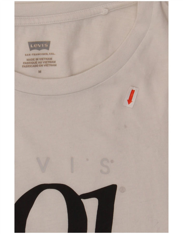 Женская футболка с рисунком LEVI'S Top UK 14 Medium White