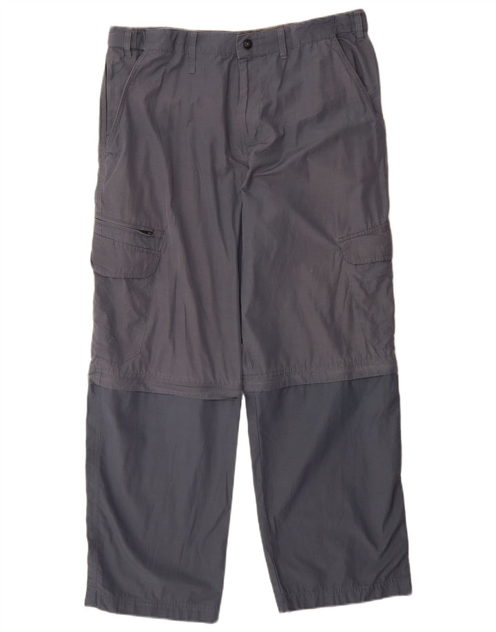 Мужские брюки карго Marks & Spencer Blue Harbour W34 L29 Темно-синие цветные блоки