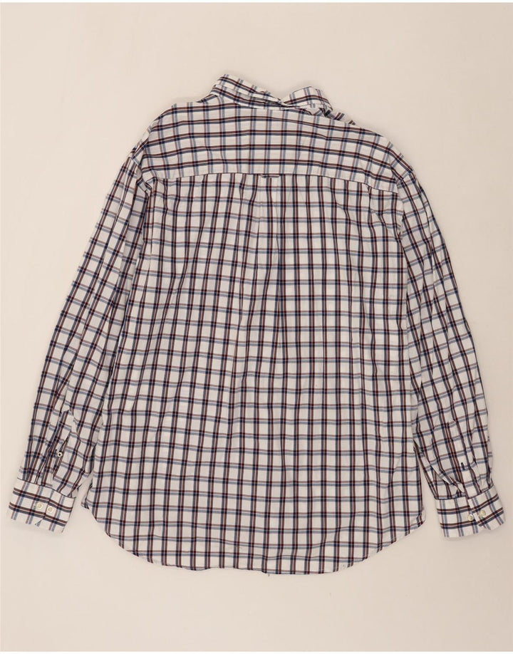 IZOD Mens Shirt 2XL White Check Cotton Vintage Izod and Second-Hand Izod from Messina Hembry 