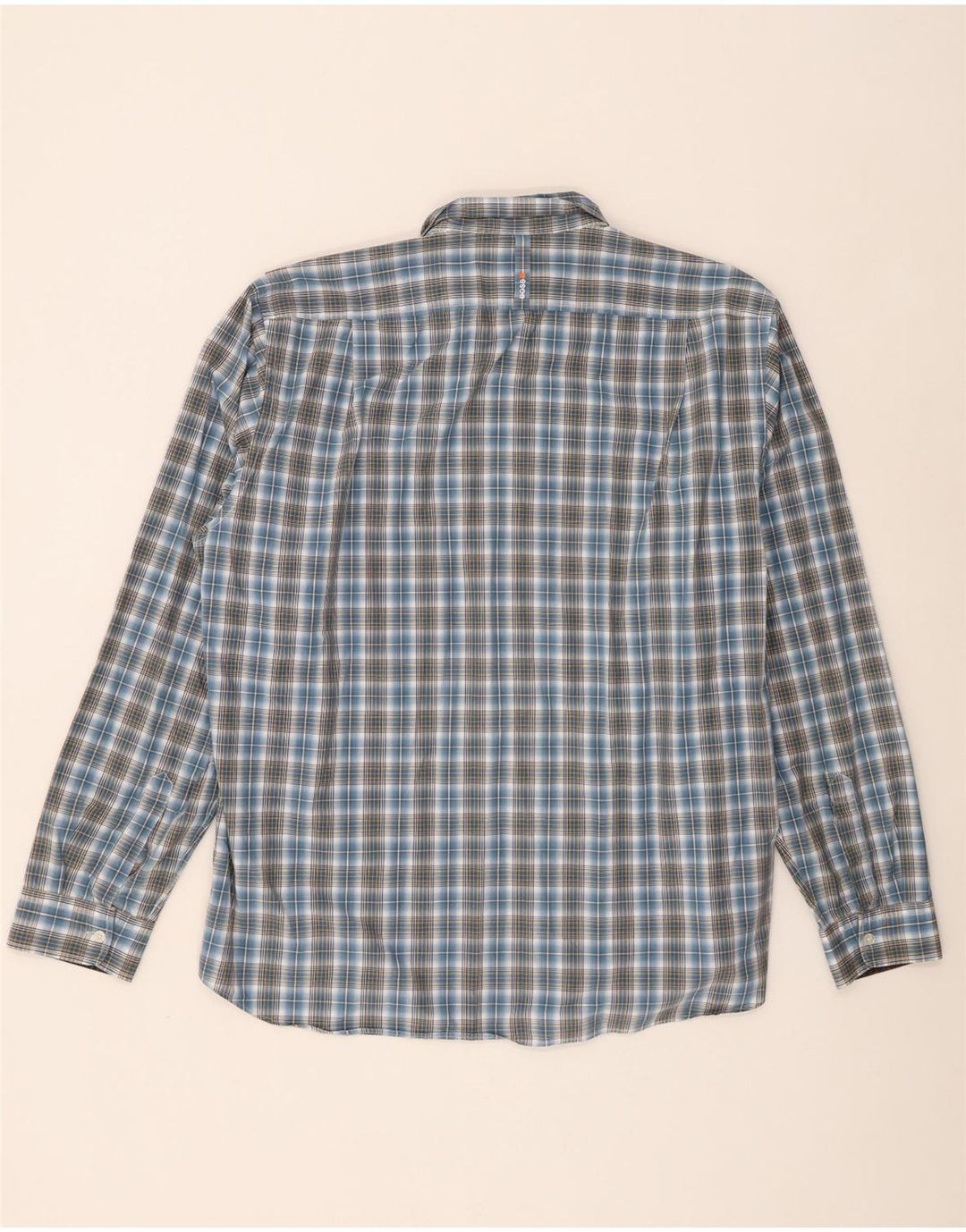 Мужская рубашка Hugo Boss 2XL, синяя клетка, хлопок