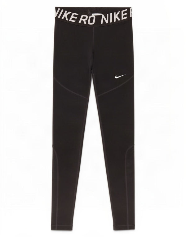 Женские леггинсы с рисунком Nike Dri Fit UK 8, маленькие черные, полиэстер
