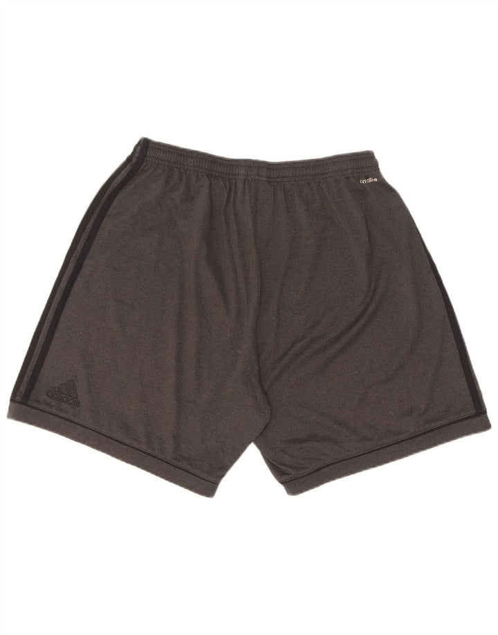 Мужские спортивные шорты Adidas Climalite, большие серые, полиэстер