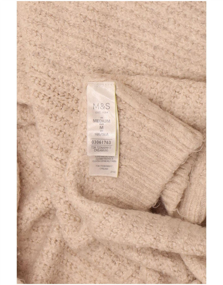 Женский удлиненный кардиган Marks & Spencer UK 12, средний, белый
