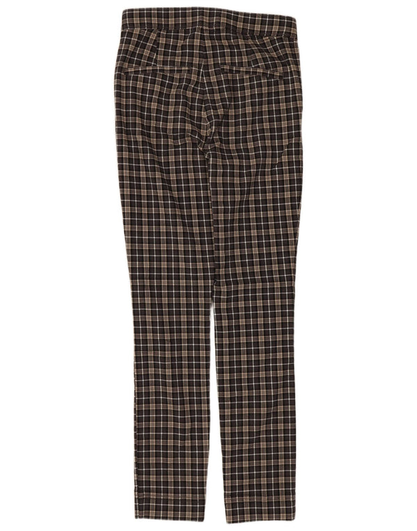 Женские брюки чинос с завышенной талией Hollister W26 L27, коричневые в клетку