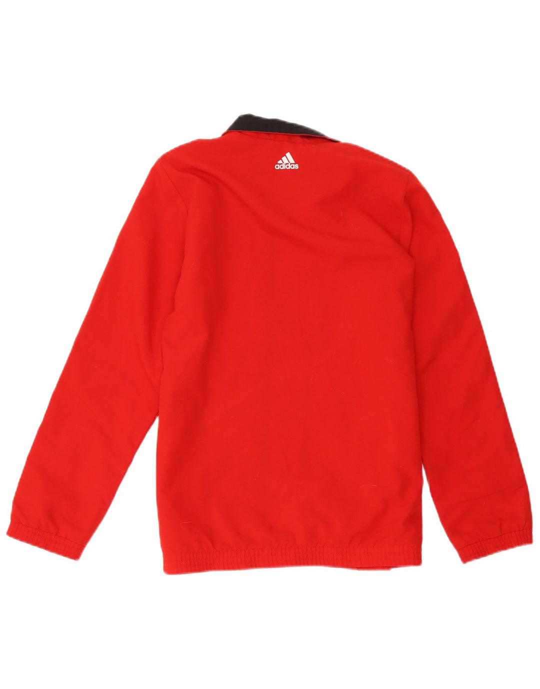 Спортивный костюм Adidas для мальчиков с графическим рисунком, верхняя куртка 13-14 лет, красный полиэстер
