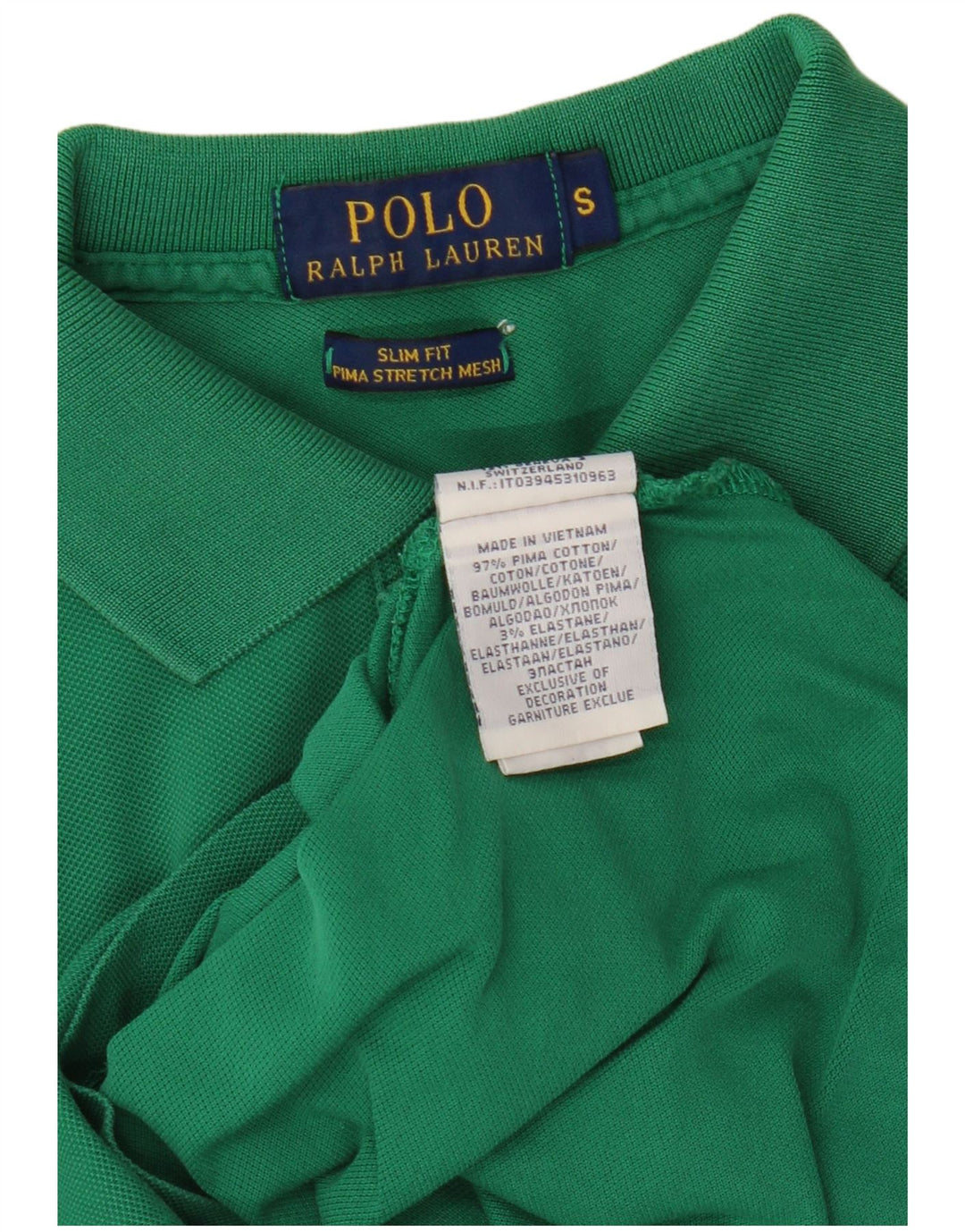 Мужская рубашка поло POLO RALPH LAUREN, маленькая зеленая, хлопок