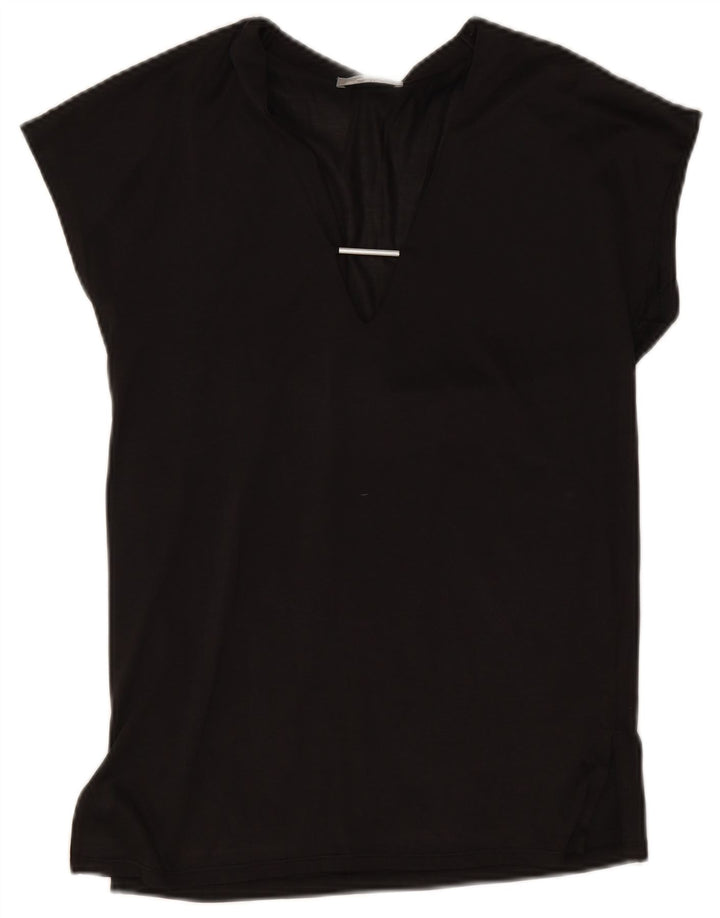 Женская блузка Zara Top UK 10, маленькая черная