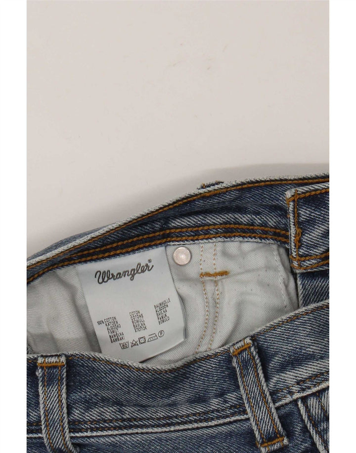 Мужские прямые джинсы Wrangler стандартного кроя W34 L32, синие, хлопок