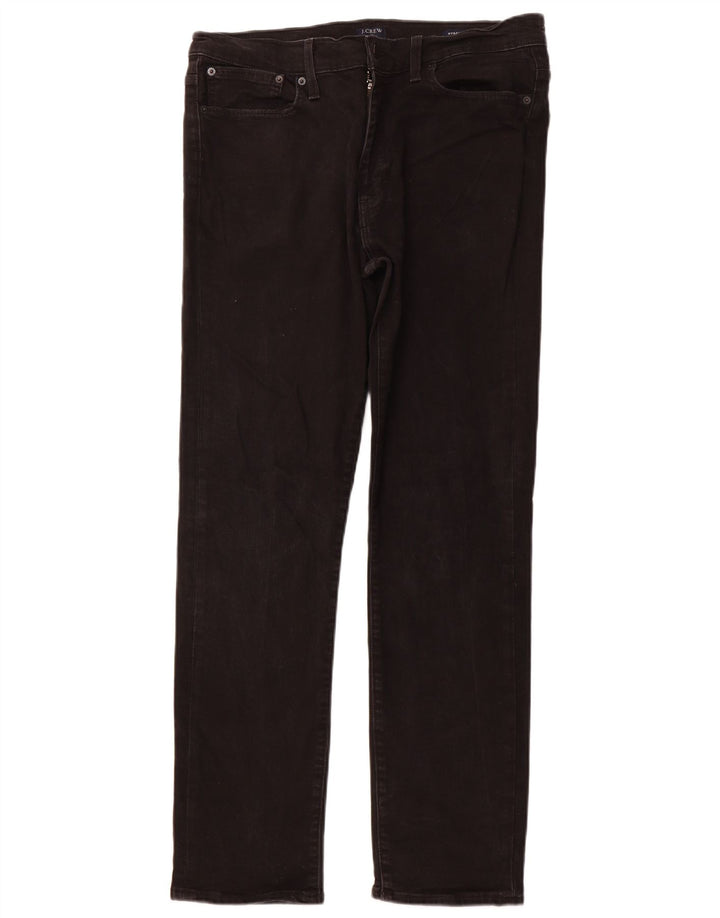 Мужские прямые джинсы J. CREW W34 L32, черный хлопок