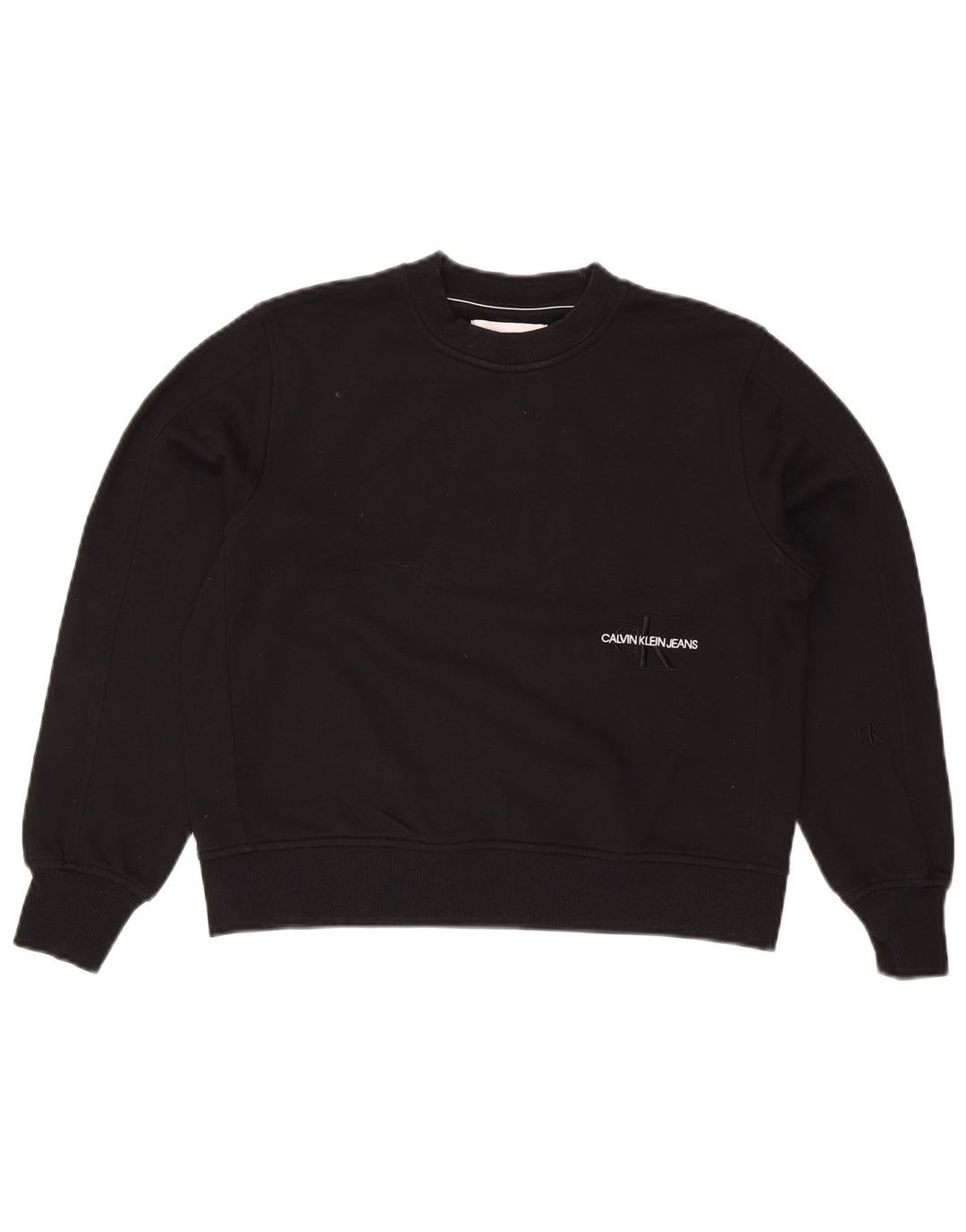 Женский свитер большого размера Calvin Klein Jeans UK 10, маленький черный