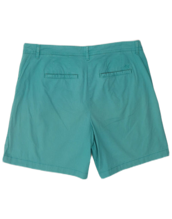 Crew Clothing Женские шорты чинос стандартного размера UK 14, большие W36, бирюзовые, хлопковые