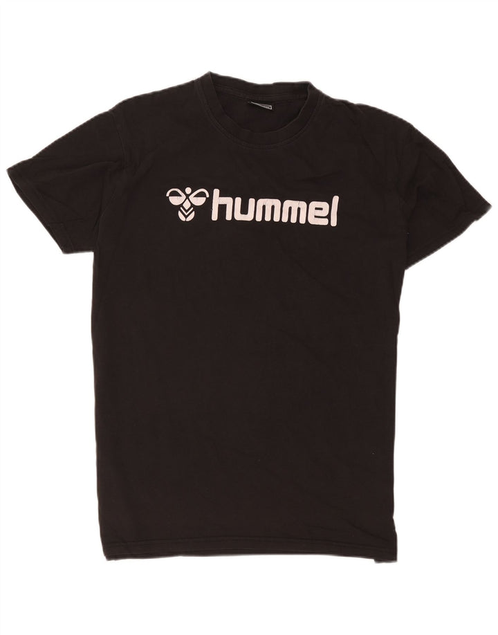 Мужская футболка с рисунком Hummel, большая черная