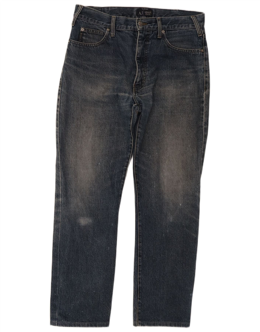 Мужские прямые джинсы Armani W34 L28 темно-синие, хлопок