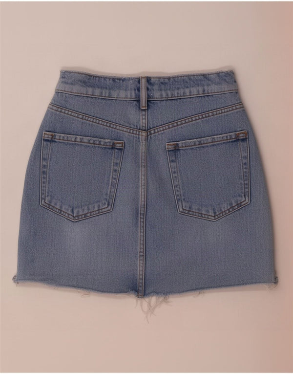 Женская джинсовая мини-юбка Zara XS W24 синяя