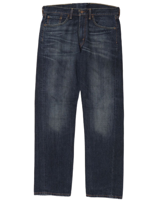 Мужские прямые джинсы LEVI'S W33 L32 синие, хлопок